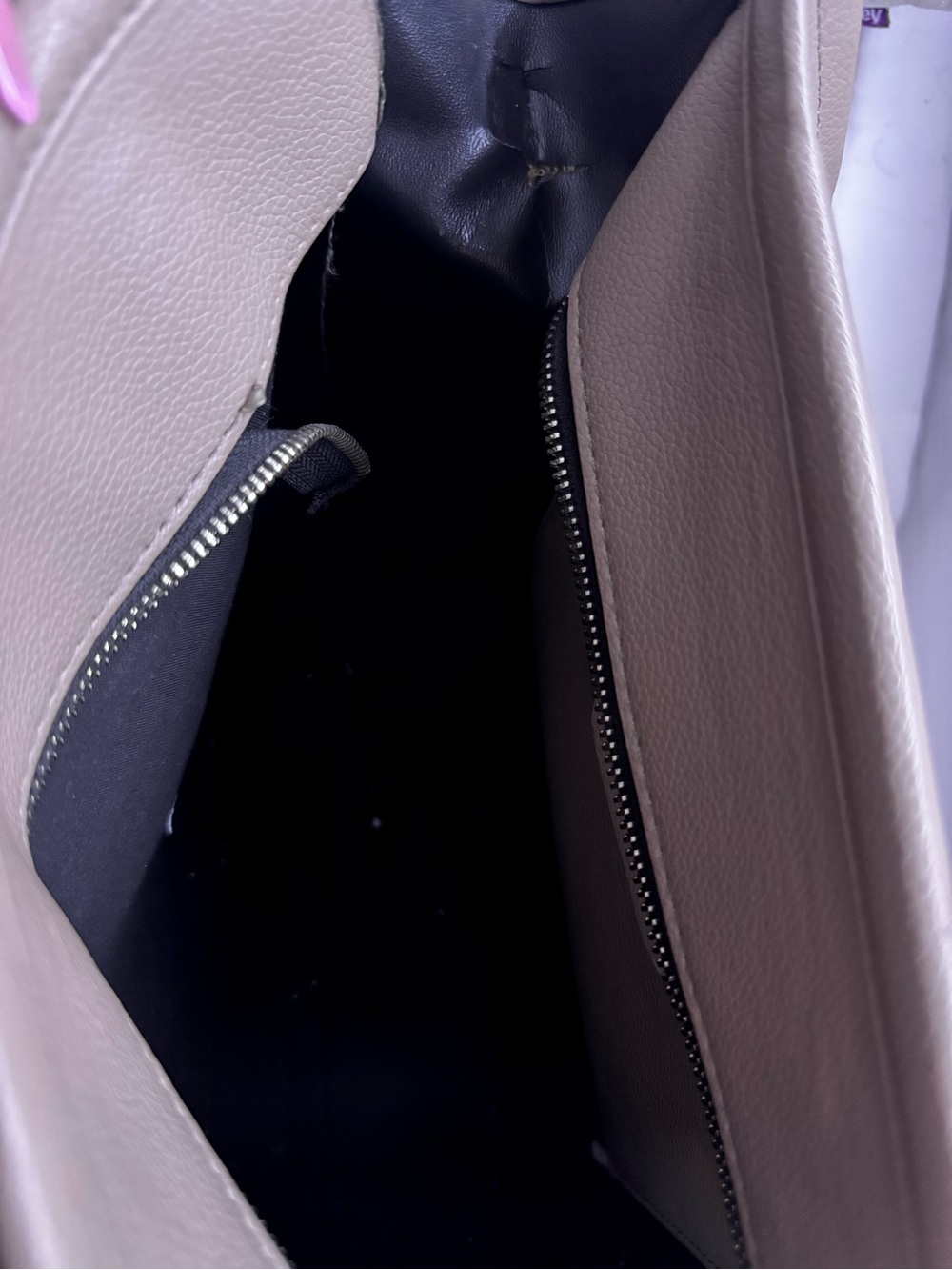 Marc Jacobs Taupe Logo Tote with Brown Strap - Picture 4 of 5